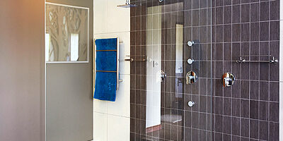 frameless shower wall